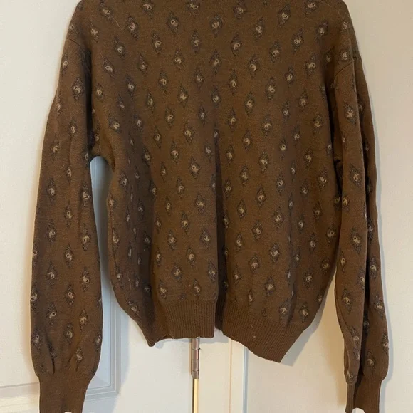 Vintage Brown Wool Sweater - Picture 4 of 4